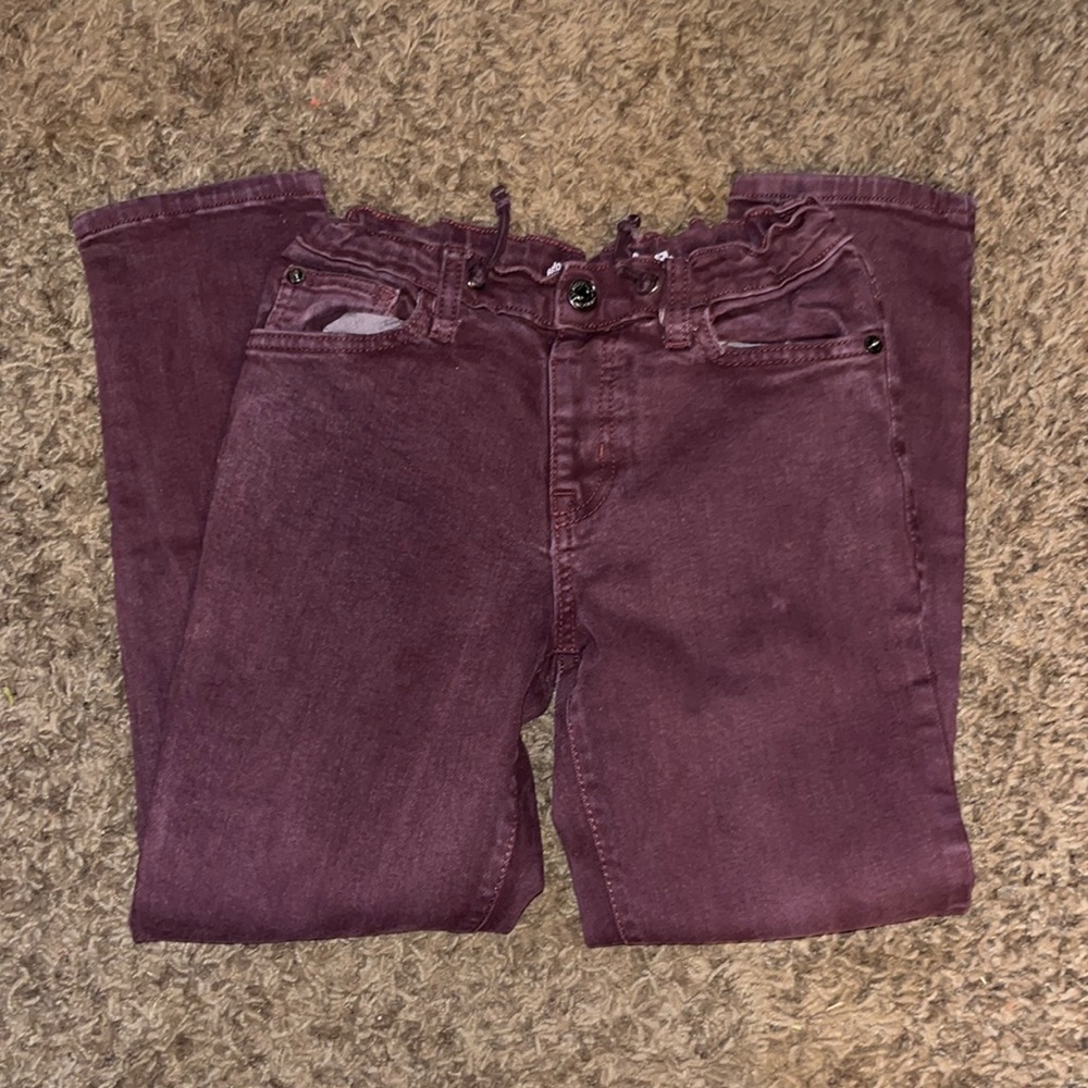 Maroon jeans